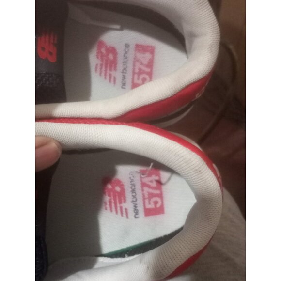 New Balance Shoes Mens 12 D 574 Pebbled Sport Sneakers Red Blue Lace Up ML574SRF - Picture 14 of 14